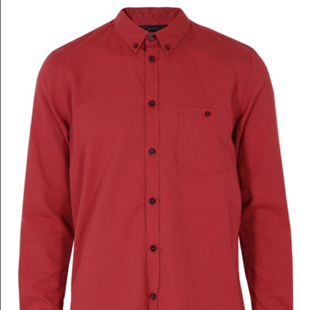 Marc by Marc Jacobs Red Shrunken Fit Shirt